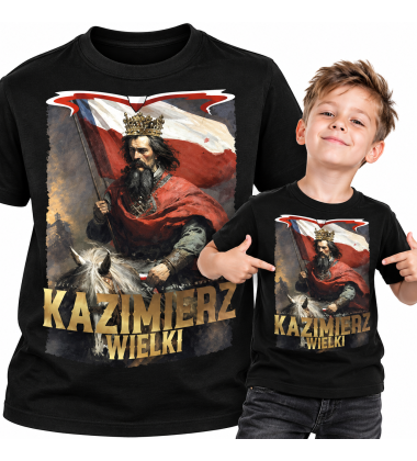 KOSZULKA DZIECIĘCA  Patriotyczna Kazimierz Wielki